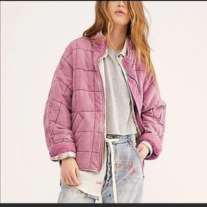 Free People Dolman Quilted Knit Jacket